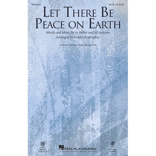 Let There Be Peace On Earth SATB (Octavo)