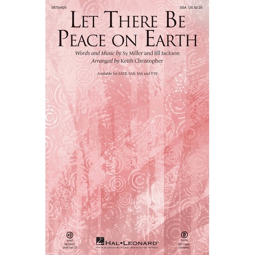 Let There Be Peace On Earth SSA (Octavo)