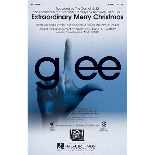 Extraordinary Merry Christmas From Glee 2Pt (Octavo)