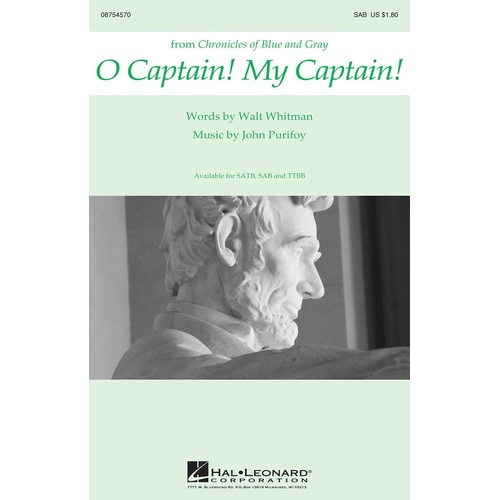O Captain My Captain SAB (Octavo)