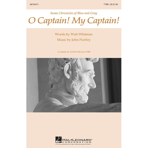 O Captain My Captain TTBB (Octavo)