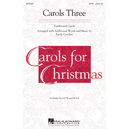 Carols Three ssA (Octavo)
