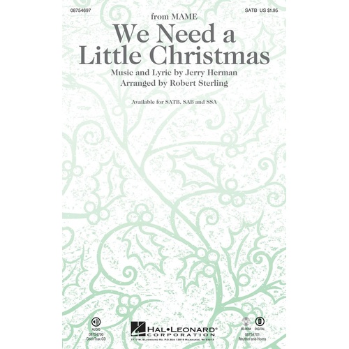 We Need A Little Christmas ChoirTrax CD (CD Only)