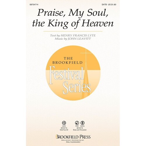 Praise My Soul The King Of Heaven SATB (Octavo)
