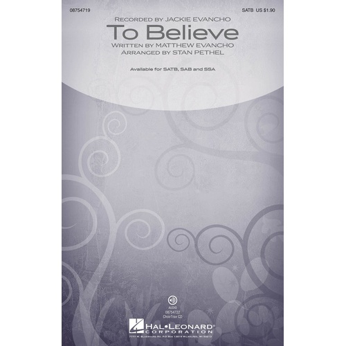 To Believe ChoirTrax CD (CD Only)