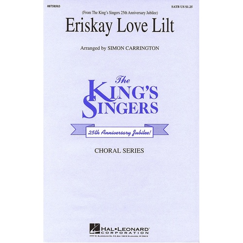King Eriskay Love Lilt SATB (Octavo)
