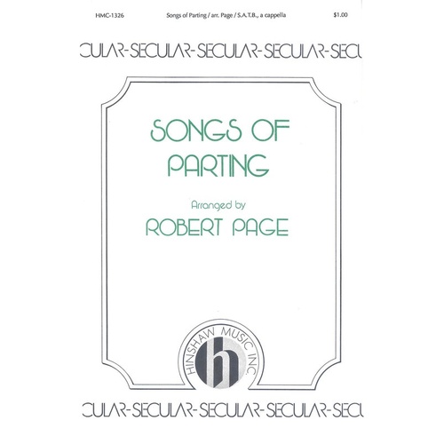 Songs Of Parting SATB Divisi A Cappella (Octavo)