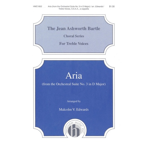 Aria From Orchestral Suite No 3 SSAA A Cappella (Pod) (Octavo)