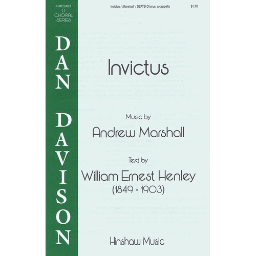 Invictus SSATB A Cappella (Octavo)