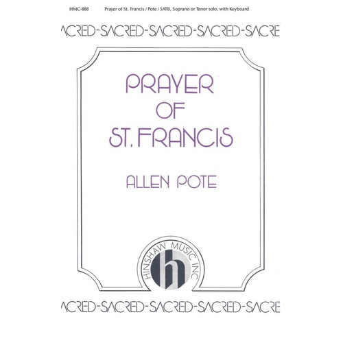 Prayer Of St Francis SATB (Octavo)