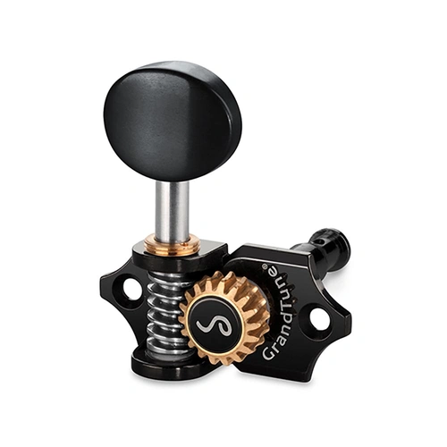 Schaller GrandTune Black/Ebony Uke Tuning Machines 10550403