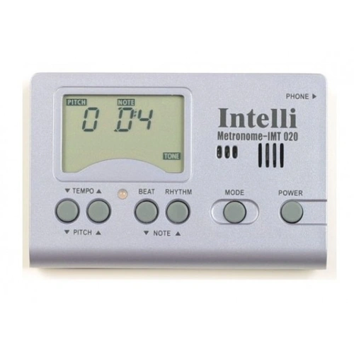 Intelli Metronome with Sound IMT-020 Digital 30-250 BPM 8 Rhythms 88 Note Pitch Generator