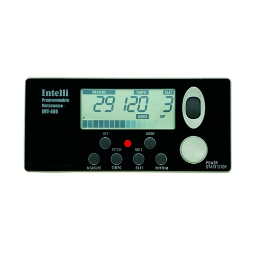 Intelli Programmable Metronome IMT-400 with Tempo, Beat, Rhythm Patterns, Memory Storage, Digital Sound, and Reference Pitch Generator