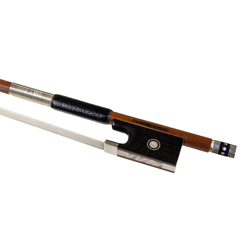 A.R. Sandner Pernambuco Octagonal Violin Bow with Sterling Silver and Ebony Frog, Made in Germany
