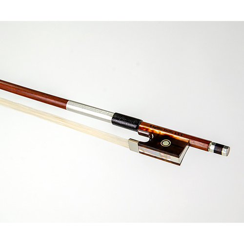 Egidius Dorfler 1A Violin Bow - Pernambuco Round, Silver Paris Eye, Silver Button, Massive Silver Wire Winding