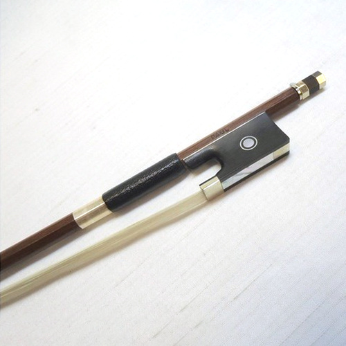 Paul Brazilwood Octagonal Violin Bow - Full Mounted Ebony Frog, Silver Wire Grip, Made in Germany, 4/4 Size
