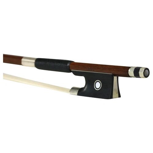 Paul Brazilwood Round Violin Bow - 4/4, Intermediate, Ebony Frog, Made in Germany
