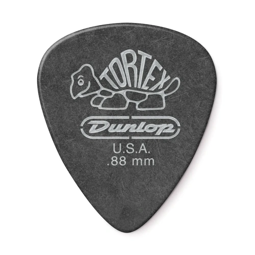 JIM DUNLOP 0.88MM TORTEX BLACK GOLD PICK (Single)