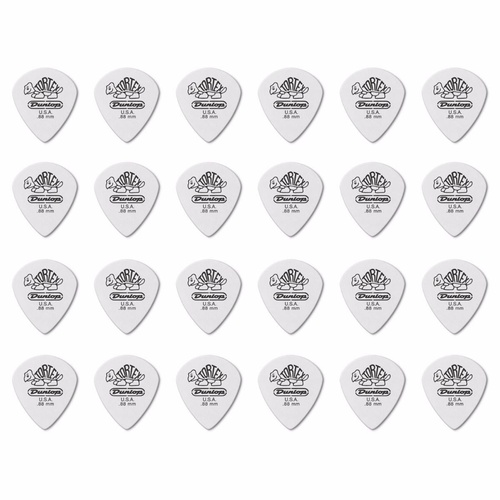 24 x Jim Dunlop Tortex Jazz 3 White 0.88mm Guitar Picks III 478R