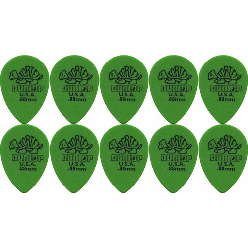 10 x Jim Dunlop Tortex Small Tear Drop .88MM Gauge Guitar Picks 423R