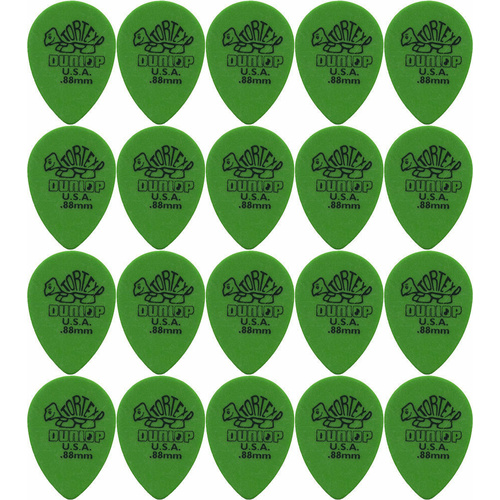 20 x Jim Dunlop Tortex Small Tear Drop .88MM Gauge Guitar Picks 423R