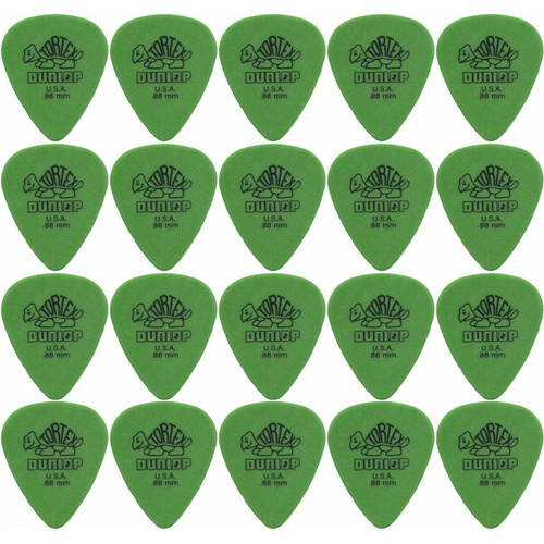 20 x Dunlop Tortex Standard 0.88mm Gauge Guitar Picks Free Post