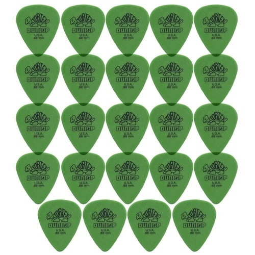 24 x Dunlop Tortex Standard 0.88mm Green Guitar Picks Bulk Bag