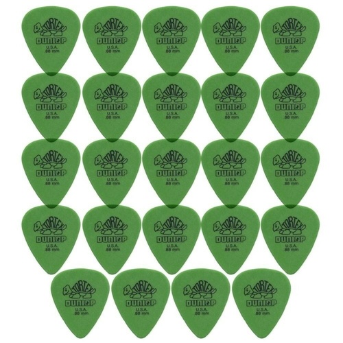 24 x Dunlop Tortex Standard 0.88mm Green Guitar Picks Bulk Bag