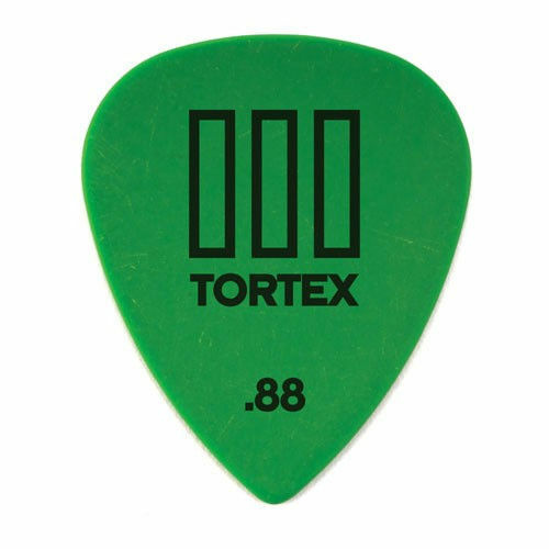 12 x Jim Dunlop Tortex TIII Green 0.88mm Guitar Picks T3 USA