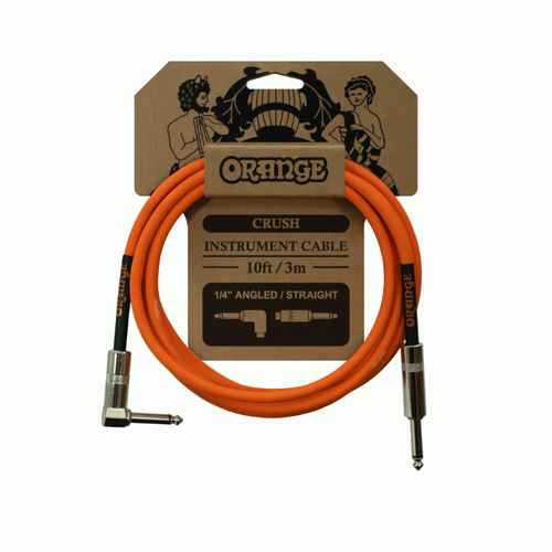 Orange CA035 Crush 10Ft Guitar Cable with Angled Jack