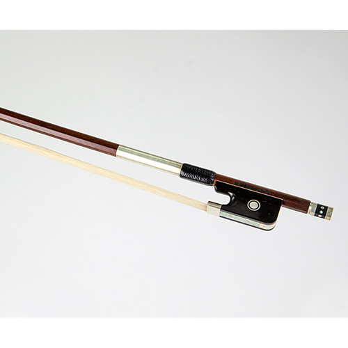 WE Dorfler Pernambuco Viola Bow - Octagonal Inlaid, Ebony Frog, Silver Wire Winding