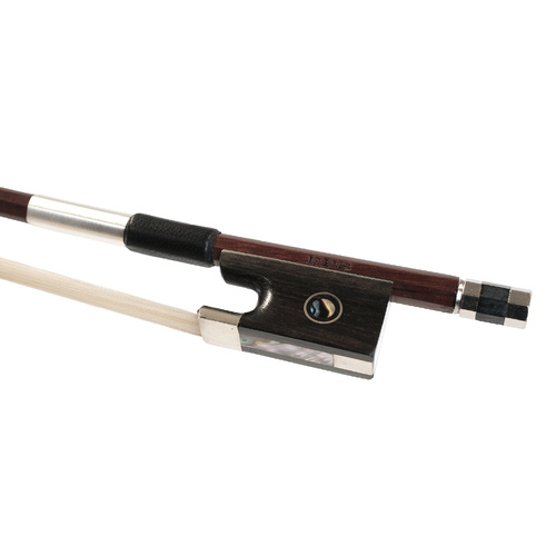FPS Mini Violin Bow for Students - 266mm Brazilwood-style Stick with Ebony Frog and Genuine Bow Hair