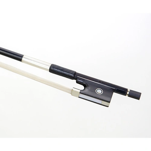 FPS Blackbird Violin Bow Round Stick with Silver Wire and Ebony Frog 3/4