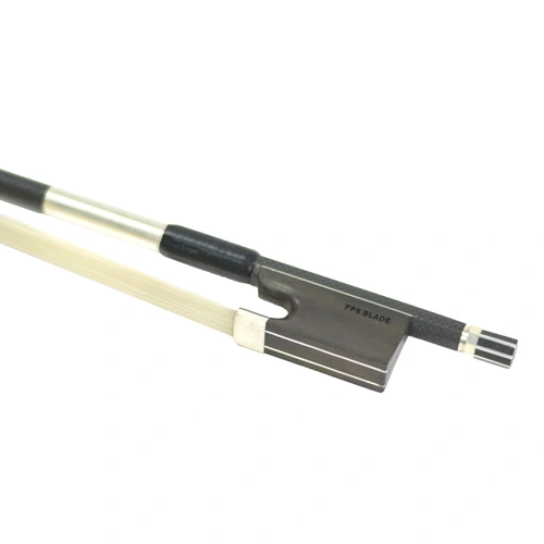 Violin Bow FPS Blade II with Silver Fittings, Carbonfibre, Ebony Frog, No Eye, Student Bow