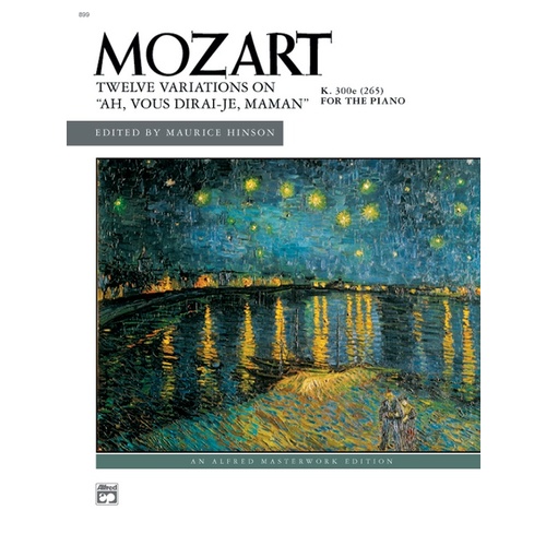 Mozart Variations On Ah Vous Dirais Junior Ensemble Maman Piano