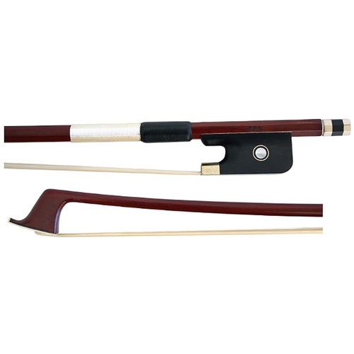 FPS Horsehair Cello Bow - 3/4 Size, Student Bow with Ebony Frog, Strong & Flexible Stick