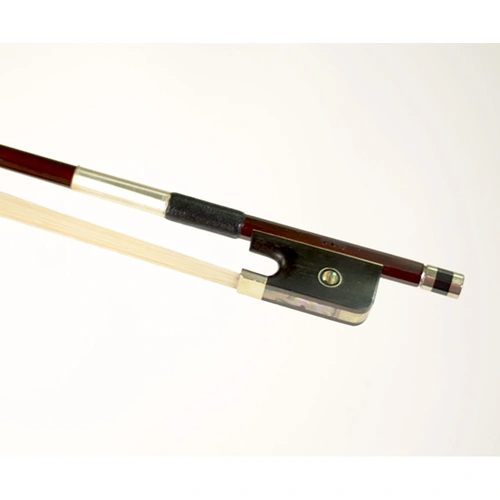 FPS Fine Cello Bow with Silver Winding, Round Stick, and Ebony Frog for Students