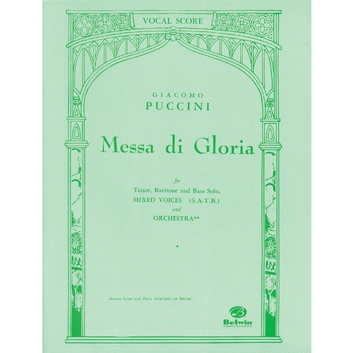 Messa Di Gloria Voc Score