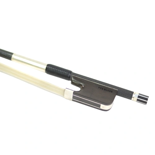 Cello Bow FPS Blade II Carbon with Silver Fittings, Braided Carbon, Ebony Frog, No Eye, Blade Design Slide