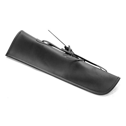 Double Bass Bow Quiver in Black Leather