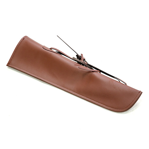 Double Bass Bow Quiver in Brown Leather