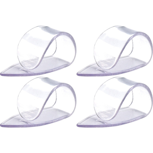 4 x Jim Dunlop Clear "D" Plastic Medium Gauge Thumbpicks 9035R Thumb Picks