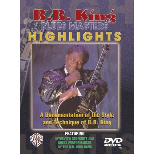B B King Highlights Guitar DVD
