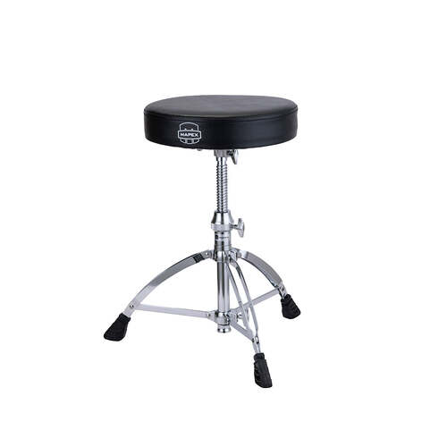 Mapex T660 Drum Throne Stool Round Top Double Braced w/ Threaded Rod