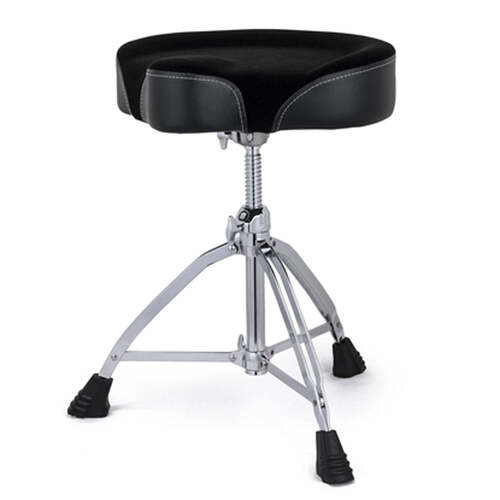 Mapex T865 Drum Throne Stool 17 inch Saddle 4inch Thick Double Braced w/ Cloth Top