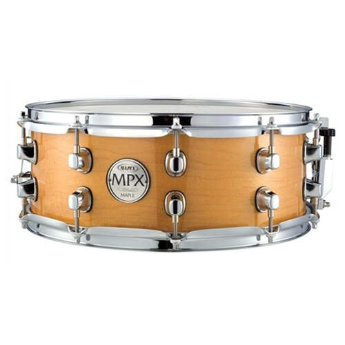 Mapex MPX Snare Drum Maple 14x5.5inch Gloss Natural w/ Chrome Hardware