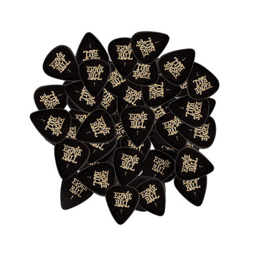 Ernie Ball Thin Black Cellulose Picks, bag of 144  