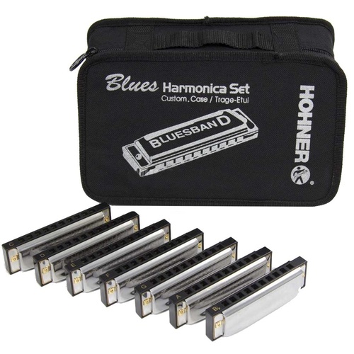 Hohner Blues Harmonica Starter Pack 7-piece With Case