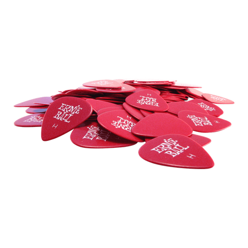 Ernie Ball Heavy Red Cellulose Picks, bag of 144  