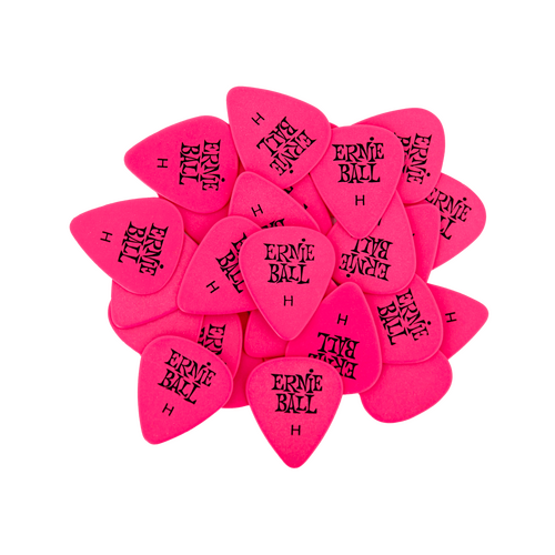 Ernie Ball Heavy Pink Cellulose Picks, bag of 144  